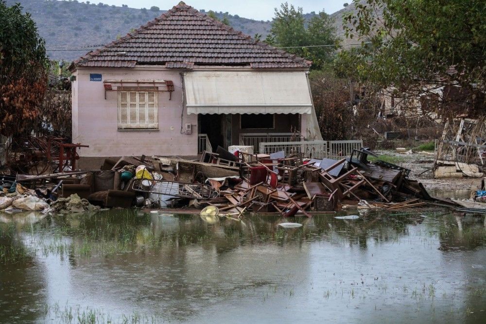 Μέσω των δήμων η τελική φάση ενίσχυσης για οικοσκευές σπιτιών που επλήγησαν από τον «Daniel»