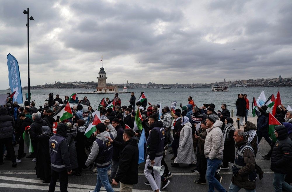 Φιλοπαλαιστινιακή διαδήλωση στην Κωνσταντινούπολη - Μεταξύ των διοργανωτών ο γιος του Ερντογάν