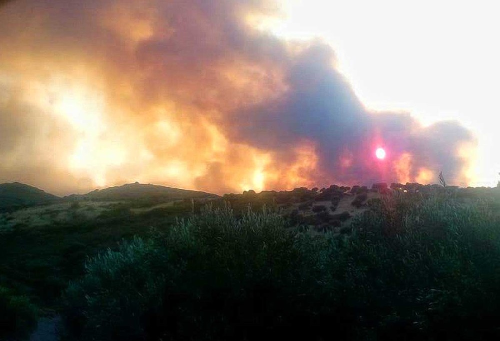 Σε ύφεση η φωτιά στο Γραμματικό &#8211; 62 πυρκαγιές σε όλη τη χώρα το τελευταίο 24ωρο
