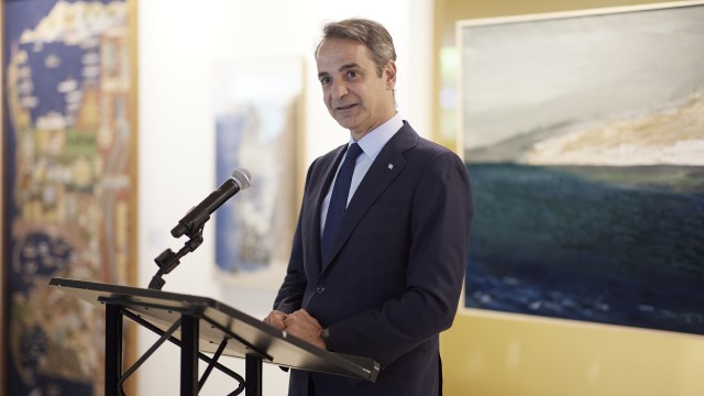 Την έκθεση «Θάλαττα» με έργα Ελλήνων ζωγράφων εγκαινίασε ο πρωθυπουργός στον ΟΗΕ (video, photos)