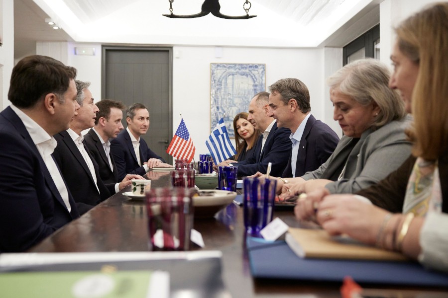 Μπλίνκεν σε Μητσοτάκη: «Δεν θυμάμαι άλλη εποχή που η φιλία και οι σχέσεις Ελλάδας-ΗΠΑ ήταν πιο ισχυρές»