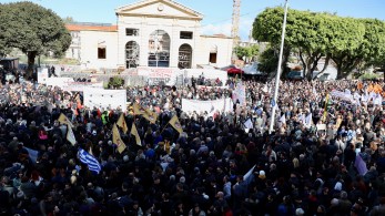 Χανιά: Συλλαλητήριο για τα θύματα της τραγωδίας των Τεμπών